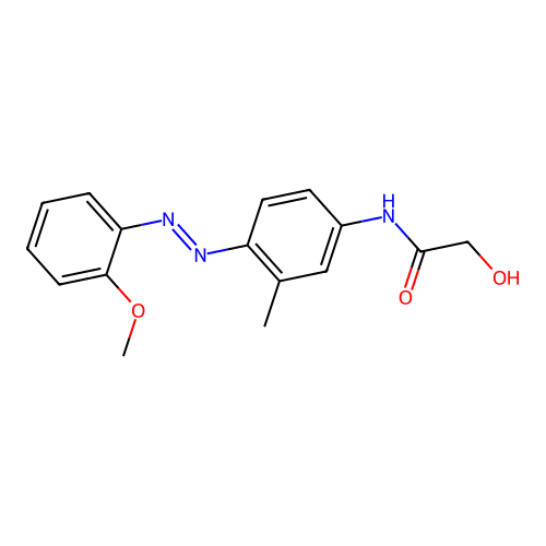 Acetamide, 2-hydroxy-N-[4-[2-(2-methoxyphenyl)diazenyl]-3-methylphenyl]- structure
