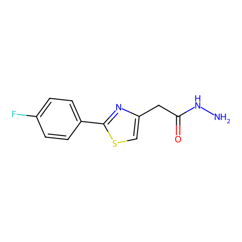2-[2-(4-Fluorophenyl)-1,3-thiazol-4-yl]acetohydrazide structure