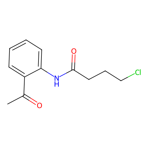 N-(2-Acetylphenyl)-4-chlorobutanamide structure