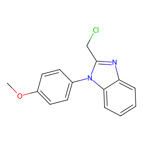 2-(chloromethyl)-1-(4-methoxyphenyl)-1H-benzimidazole structure