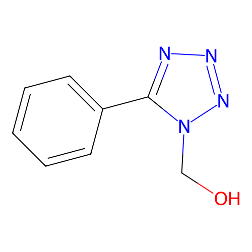 (5-Phenyltetrazol-1-yl)methanol structure