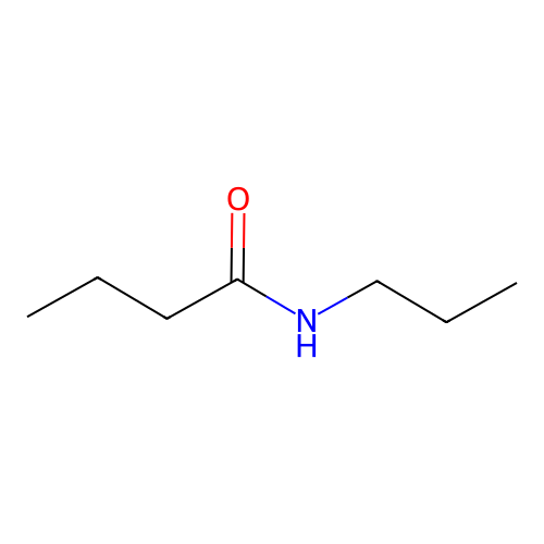 Butanamide, N-propyl- structure
