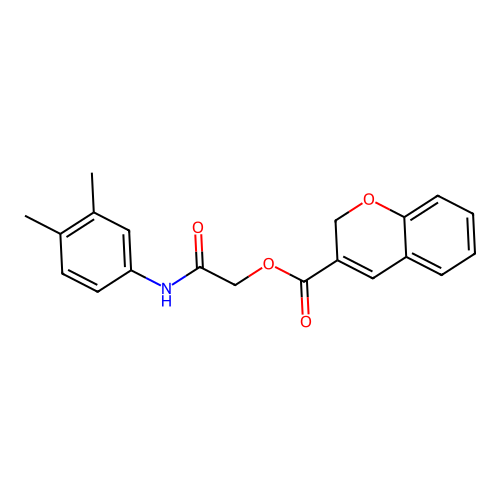 2-((3,4-Dimethylphenyl)amino)-2-oxoethyl 2H-chromene-3-carboxylate structure