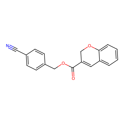 4-Cyanobenzyl 2H-chromene-3-carboxylate structure