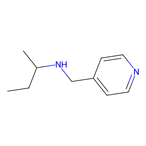 N-(pyridin-4-ylmethyl)butan-2-amine structure