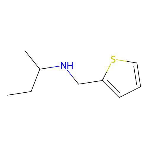 N-(thiophen-2-ylmethyl)butan-2-amine structure
