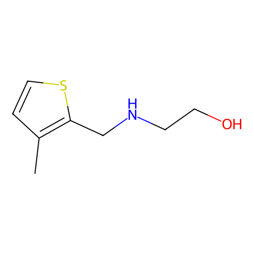 2-{[(3-Methyl-2-thienyl)methyl]amino}ethanol structure