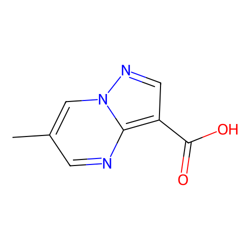 6-Methylpyrazolo[1,5-a]pyrimidine-3-carboxylic acid structure