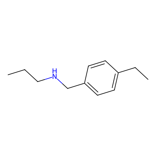 N-(4-ethylbenzyl)propan-1-amine structure