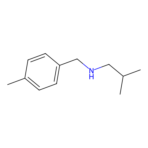 2-methyl-N-[(4-methylphenyl)methyl]propan-1-amine structure