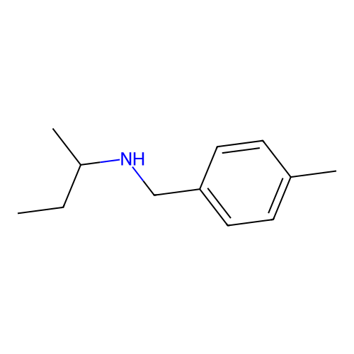 N-(4-methylbenzyl)butan-2-amine structure