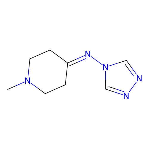 N-(1-Methyl-4-piperidinylidene)-4H-1,2,4-triazol-4-amine structure