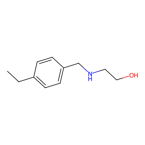 2-{[(4-Ethylphenyl)methyl]amino}ethan-1-ol structure