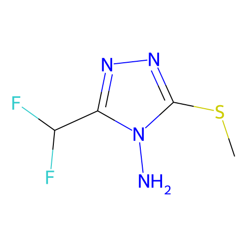 3-(Difluoromethyl)-5-(methylthio)-4h-1,2,4-triazol-4-amine structure