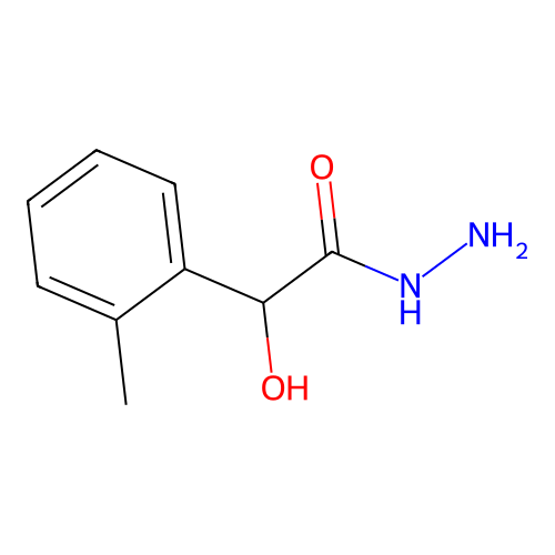 2-Hydroxy-2-(2-methylphenyl)acetohydrazide structure