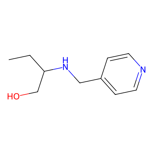 2-[(Pyridin-4-ylmethyl)amino]butan-1-ol structure