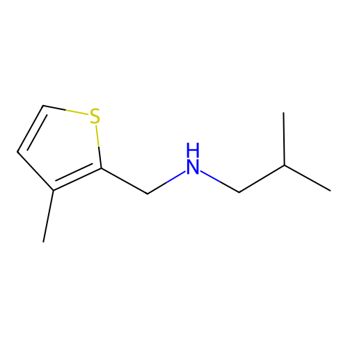2-methyl-N-[(3-methylthiophen-2-yl)methyl]propan-1-amine structure
