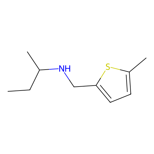 N-[(5-methylthiophen-2-yl)methyl]butan-2-amine structure