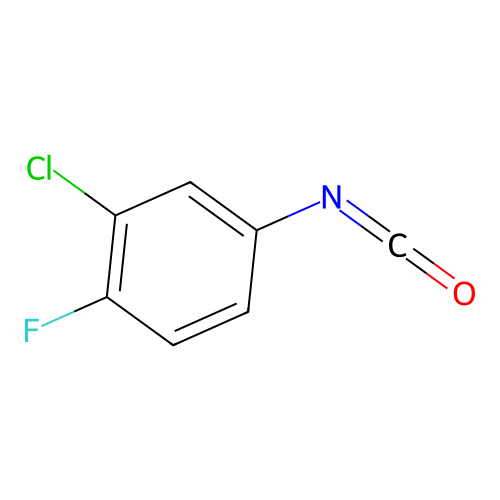 3-Chloro-4-fluorophenyl isocyanate structure