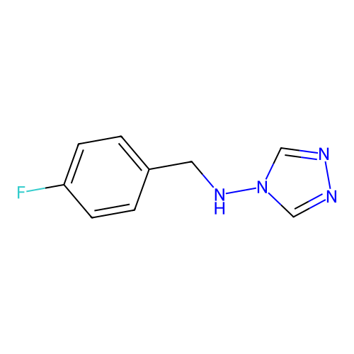 N-[(4-fluorophenyl)methyl]-1,2,4-triazol-4-amine structure