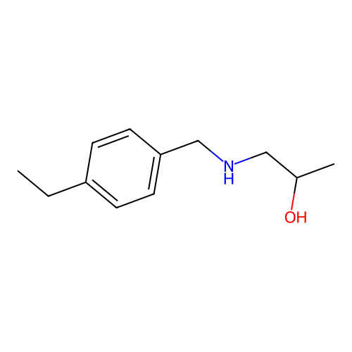 1-{[(4-Ethylphenyl)methyl]amino}propan-2-OL structure