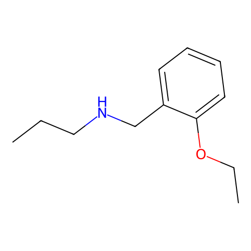 N-(2-ethoxybenzyl)propan-1-amine structure