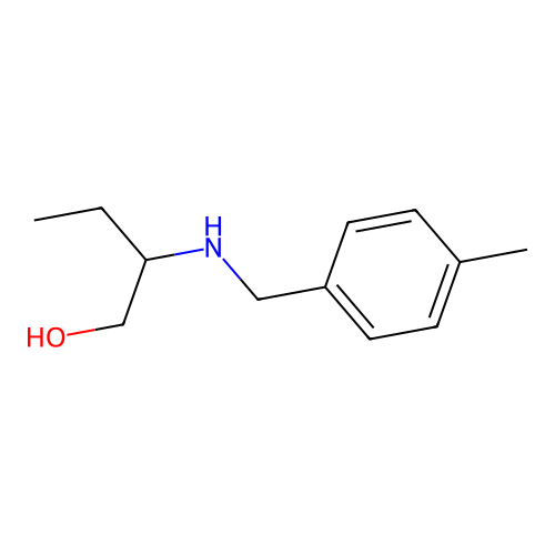 2-[(4-Methylbenzyl)amino]-1-butanol structure