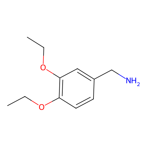 (3,4-Diethoxyphenyl)methanamine structure
