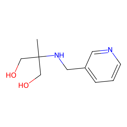 2-Methyl-2-{[(pyridin-3-yl)methyl]amino}propane-1,3-diol structure