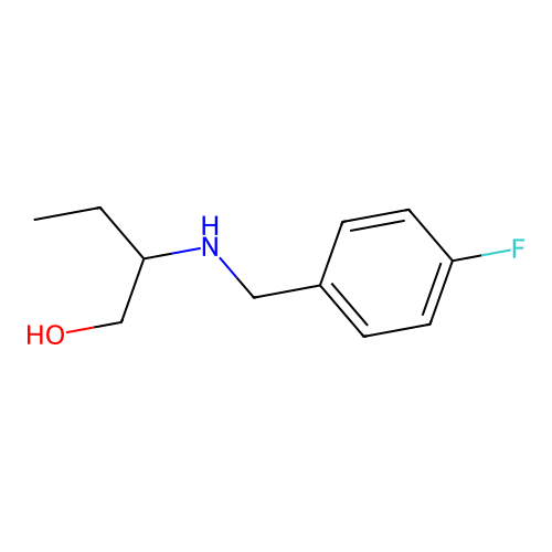 2-{[(4-Fluorophenyl)methyl]amino}butan-1-ol structure