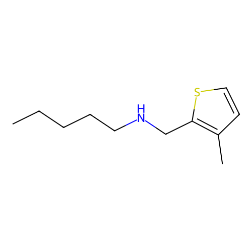 N-[(3-methylthiophen-2-yl)methyl]pentan-1-amine structure