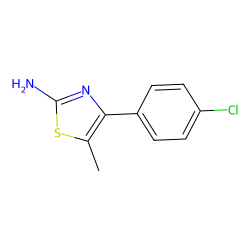 2-Amino-4-(4-chlorophenyl)-5-methylthiazole structure