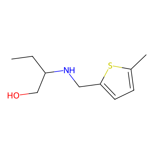 2-{[(5-Methyl-2-thienyl)methyl]amino}-1-butanol structure