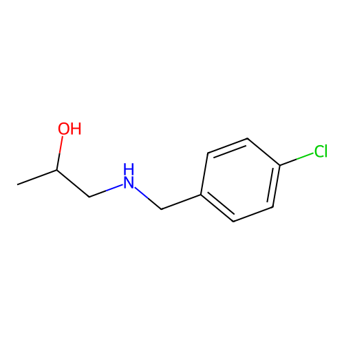 1-[(4-Chlorobenzyl)amino]-2-propanol structure