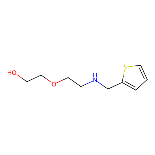 2-(2-{[(Thiophen-2-yl)methyl]amino}ethoxy)ethan-1-ol structure