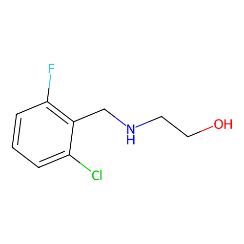 2-{[(2-Chloro-6-fluorophenyl)methyl]amino}ethan-1-ol structure