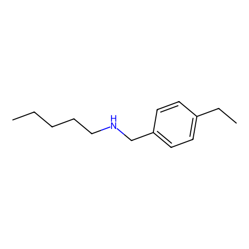 [(4-Ethylphenyl)methyl](pentyl)amine structure