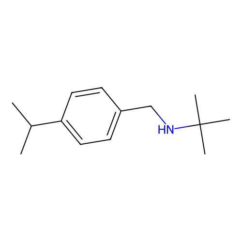 tert-Butyl({[4-(propan-2-yl)phenyl]methyl})amine structure