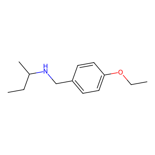 (Butan-2-yl)[(4-ethoxyphenyl)methyl]amine structure