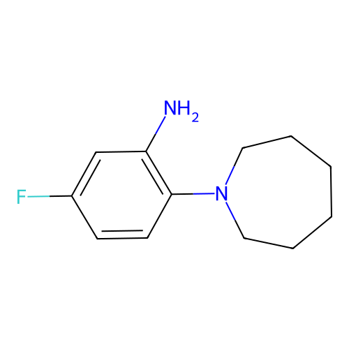 2-(1-Azepanyl)-5-fluoroaniline structure