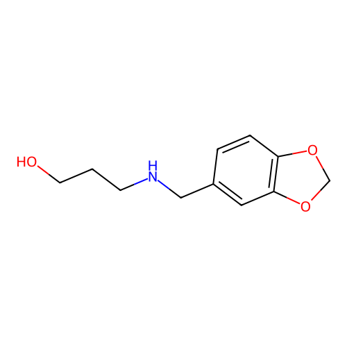 3-[(Benzo[1,3]dioxol-5-ylmethyl)-amino]-propan-1-ol structure