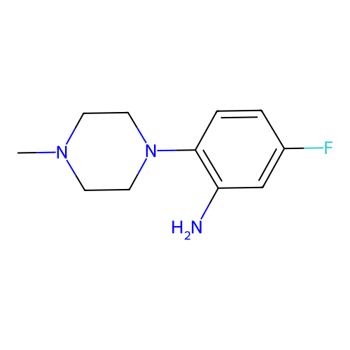 5-Fluoro-2-(4-methylpiperazin-1-yl)aniline structure