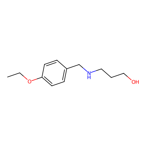 3-[(4-Ethoxyphenyl)methylamino]propan-1-ol structure