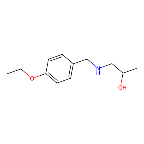 1-{[(4-Ethoxyphenyl)methyl]amino}propan-2-OL structure