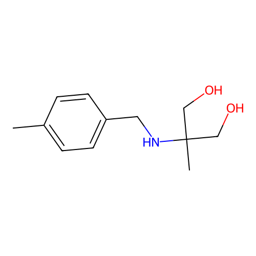 2-Methyl-2-{[(4-methylphenyl)methyl]amino}propane-1,3-diol structure