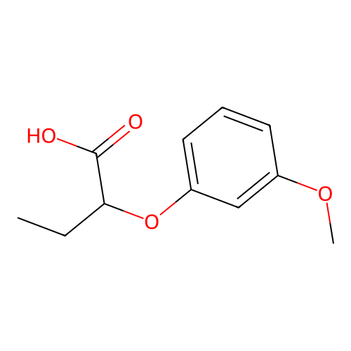 2-(3-Methoxyphenoxy)butanoic acid structure