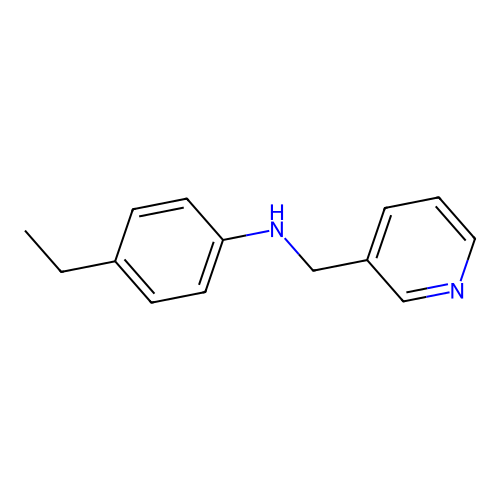 4-ethyl-N-(pyridin-3-ylmethyl)aniline structure
