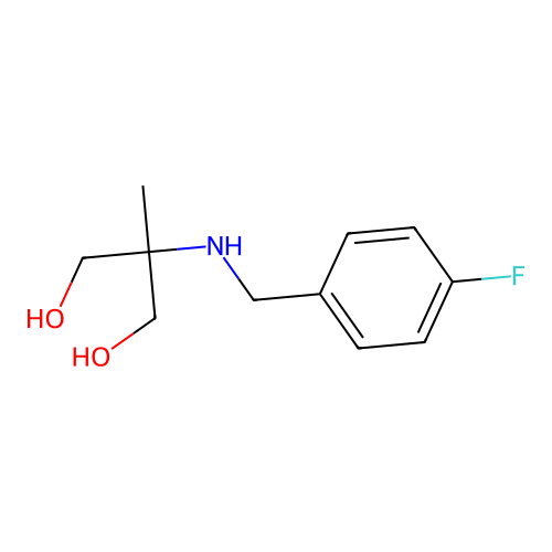 2-{[(4-Fluorophenyl)methyl]amino}-2-methylpropane-1,3-diol structure