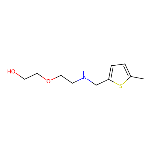 2-(2-{[(5-Methylthiophen-2-yl)methyl]amino}ethoxy)ethan-1-ol structure