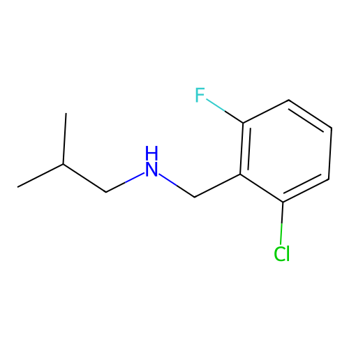 [(2-Chloro-6-fluorophenyl)methyl](2-methylpropyl)amine structure